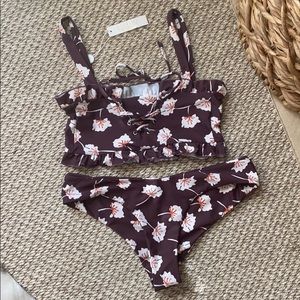 Citrine SMALL top MED bottoms seamless bikini SET!